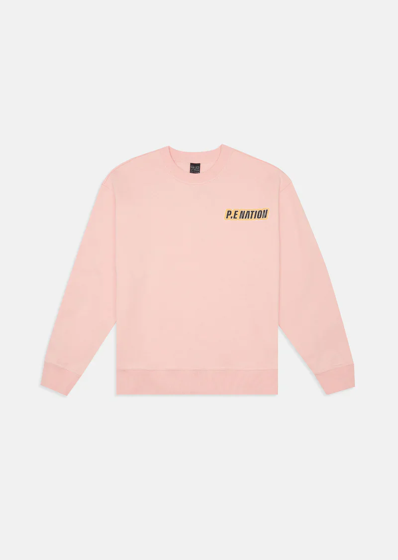 PE NATION - MAIN DRAW SWEAT (BLOSSOM)