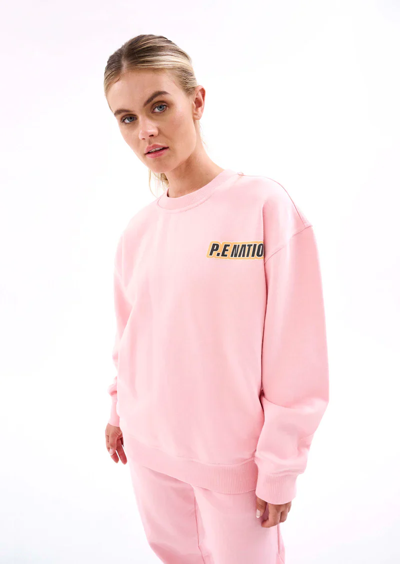 PE NATION - MAIN DRAW SWEAT (BLOSSOM) - Image 2