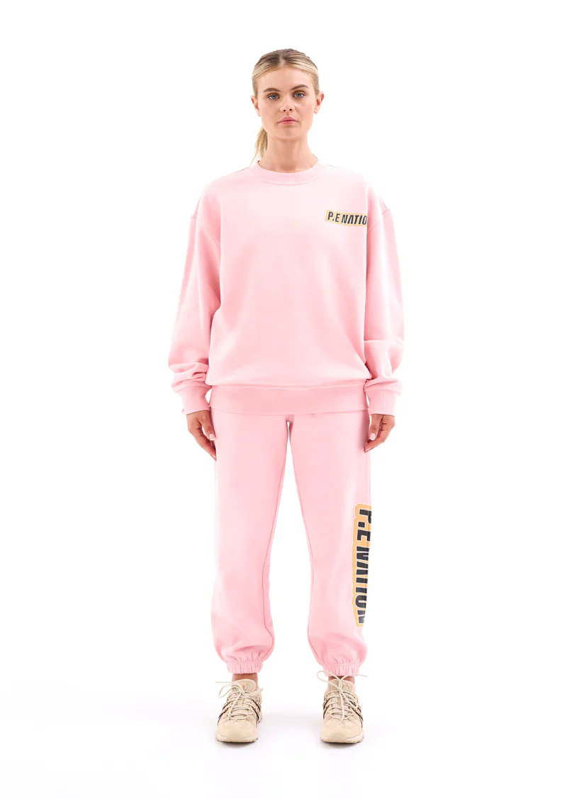 PE NATION - MAIN DRAW TRACKPANT (BLOSSOM)