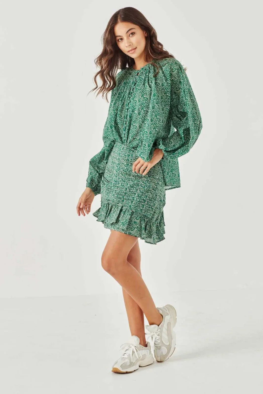 REMAIN - Sienna Shirt (Hunter Green Paisley) - Image 5