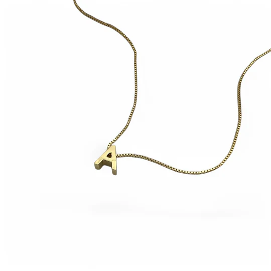RICHÉ PARIS FEMME - GOLD ALPHABET INITIAL NECKLACE