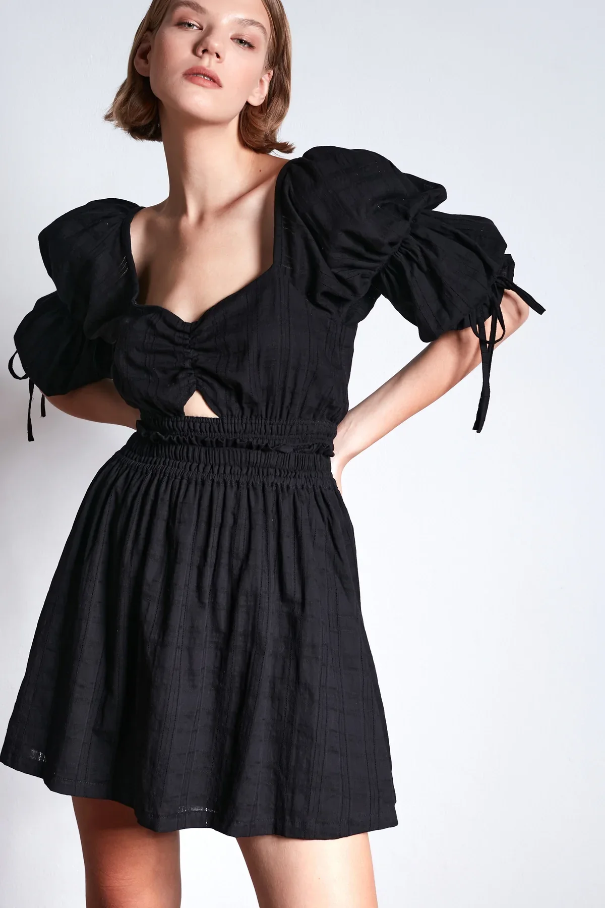 RUE STIIC - Nyla Mini Dress (Black) - Image 2