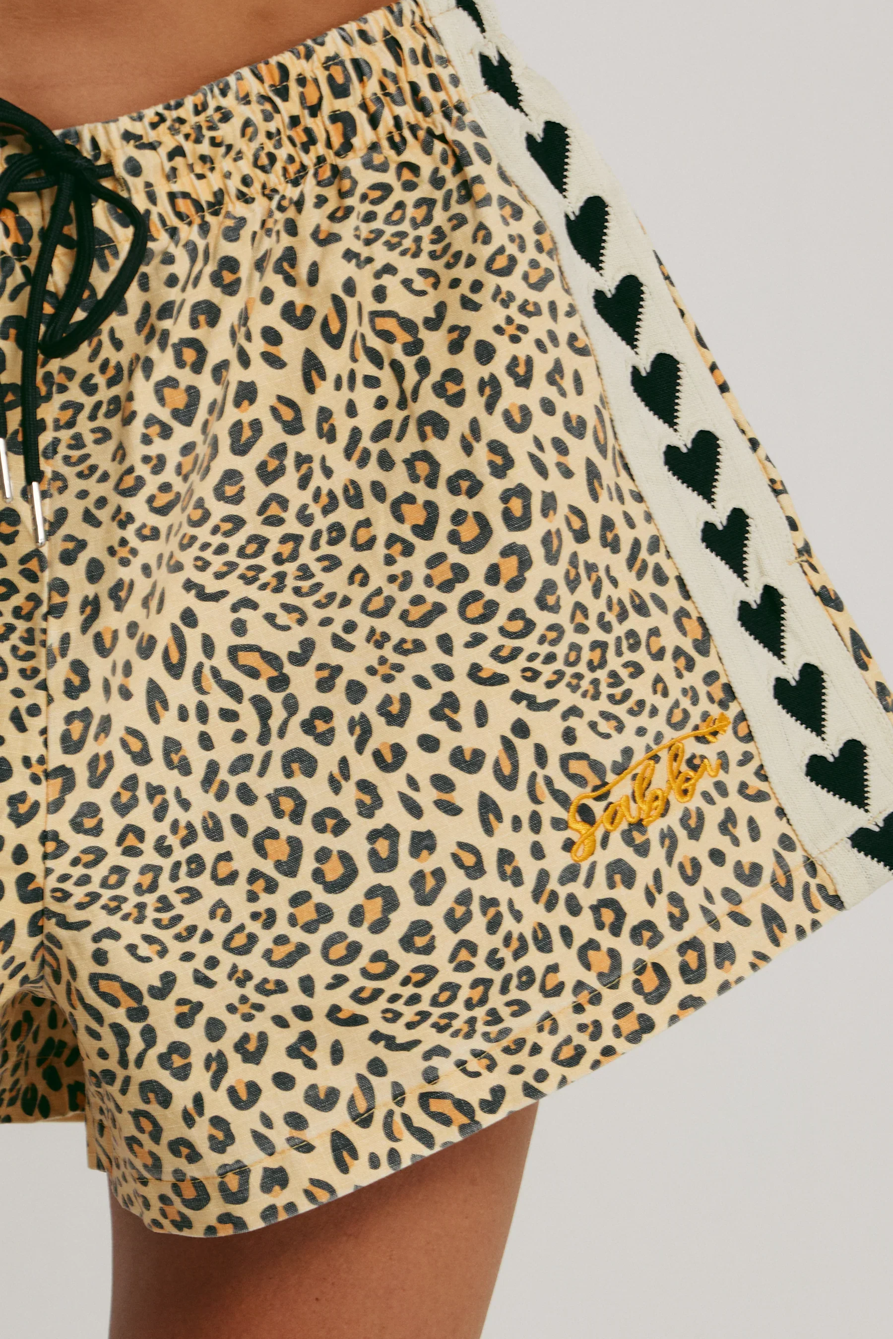 SABBI - LEOPARD DRILL MINI SHORTS - Image 6
