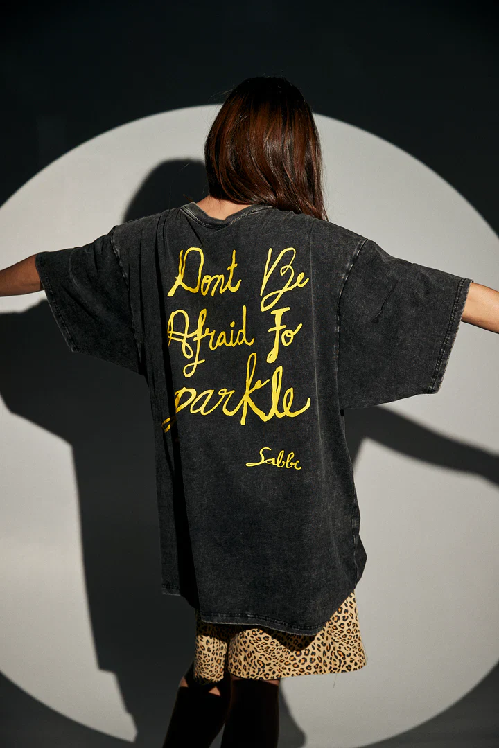 SABBI -SPARKLE TITTY TEE (BLACK) - Image 3
