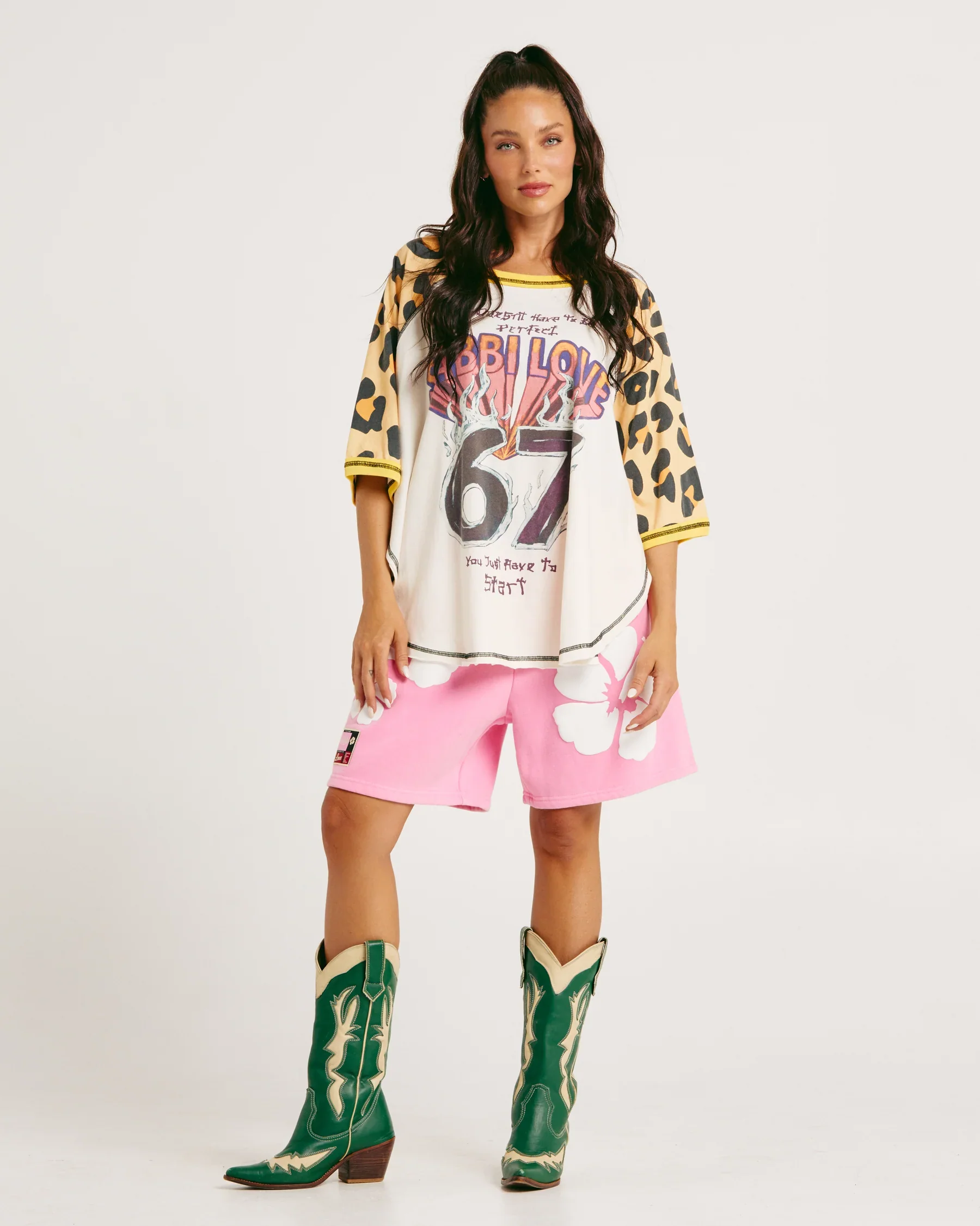 SABBI - THE 67 RAGLAN TEE (LEOPARD) - Image 4