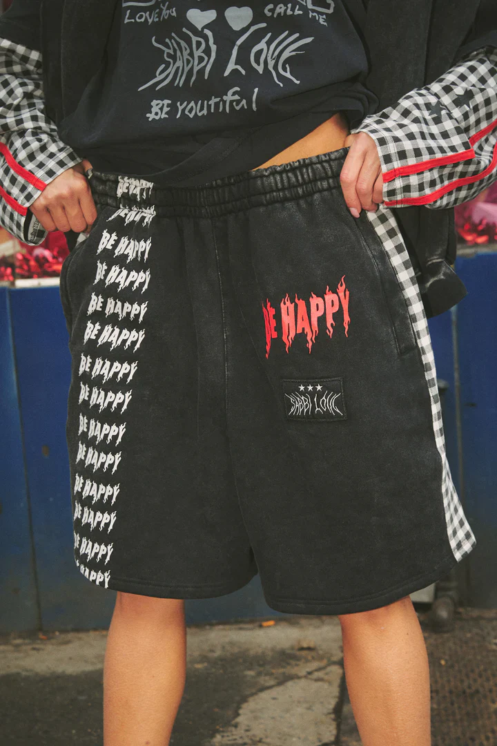 SABBI - THE BE HAPPY GINGHAM SHORTS
