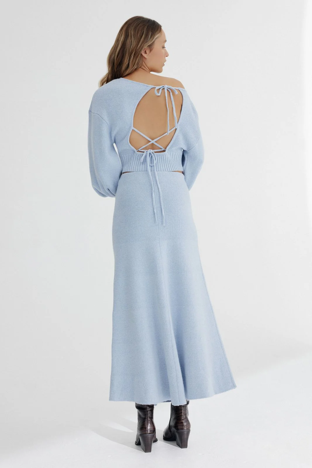 SIGNIFICANT OTHER - Lia Knit Top (Blue Marle) - Image 4