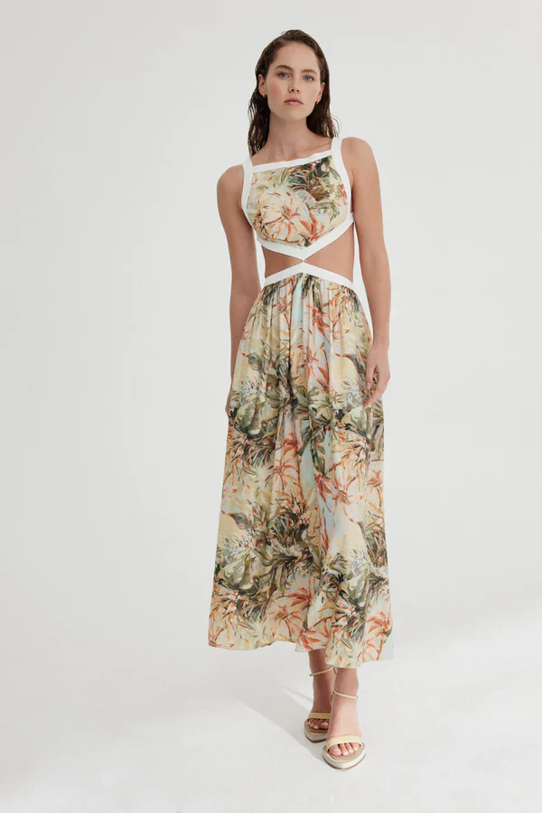 SIGNIFICANT OTHER - Marino Dress (Painted Floral Print)