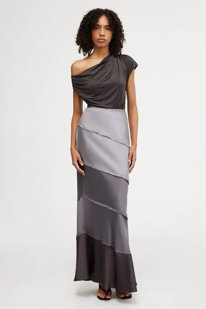 SIGNIFICANT OTHER - MURPHY MAXI SKIRT (GREYSCALE)