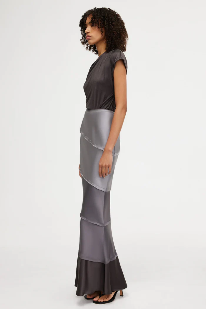 SIGNIFICANT OTHER - MURPHY MAXI SKIRT (GREYSCALE) - Image 3