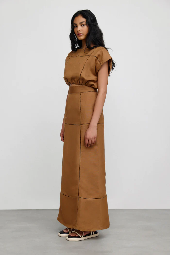 SIGNIFICANT OTHER - Theodora Skirt (Chocolate) Final Sale - Image 5