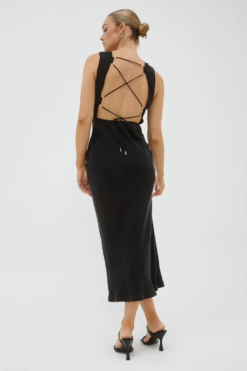 SOVERE / STUDIO - Arcade Slip Dress (Black) - Image 2