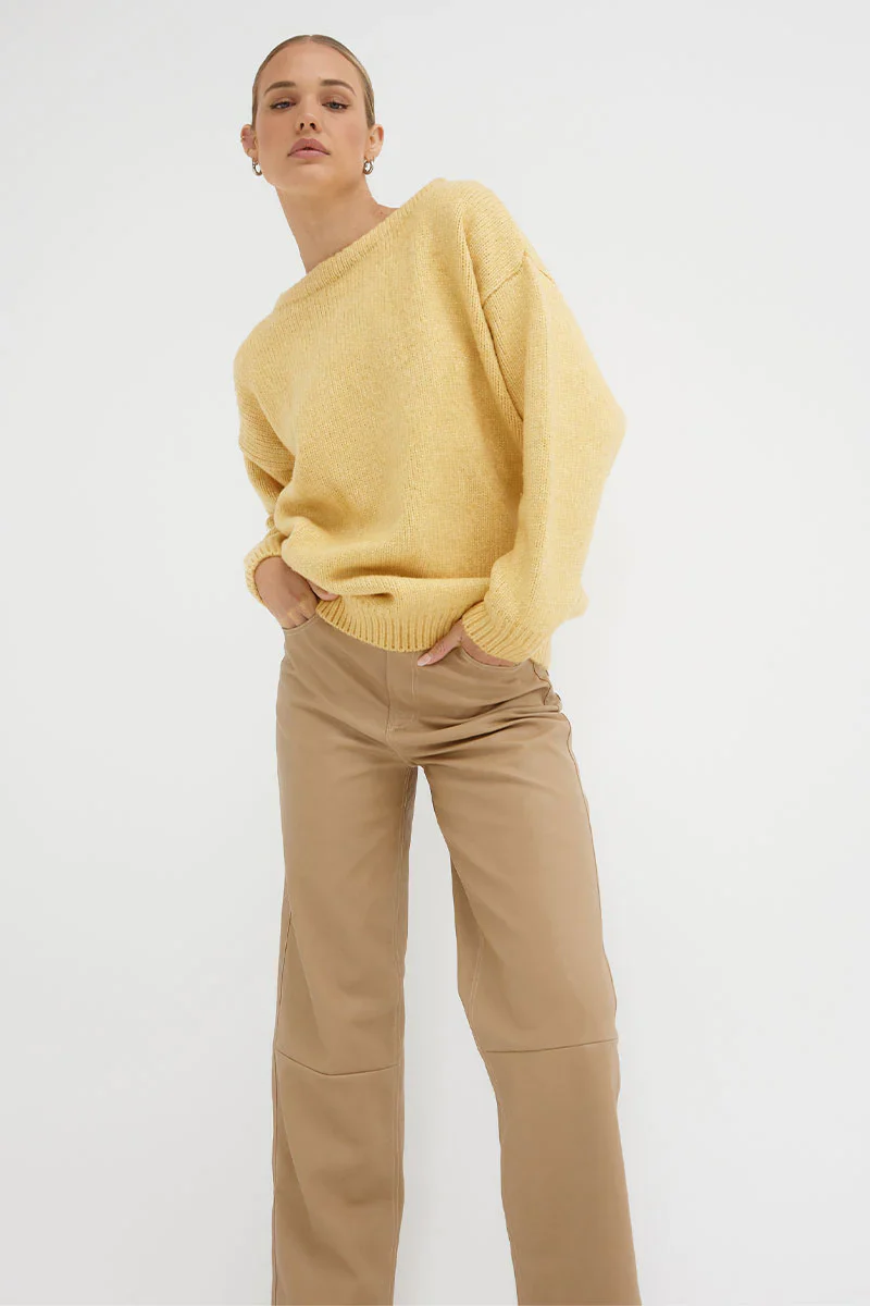 SOVERE / STUDIO - Ascend PU Pant (Praline) - Image 3