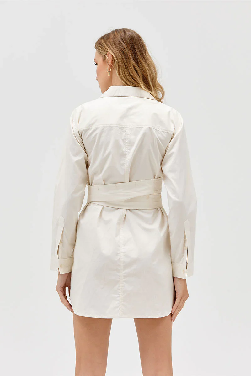 SOVERE / STUDIO - Dixie Wrap Shirt Dress (Sand) - Image 2