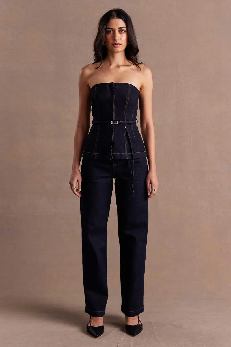 SOVERE STUDIO - DUSK DENIM BODICE (INK)