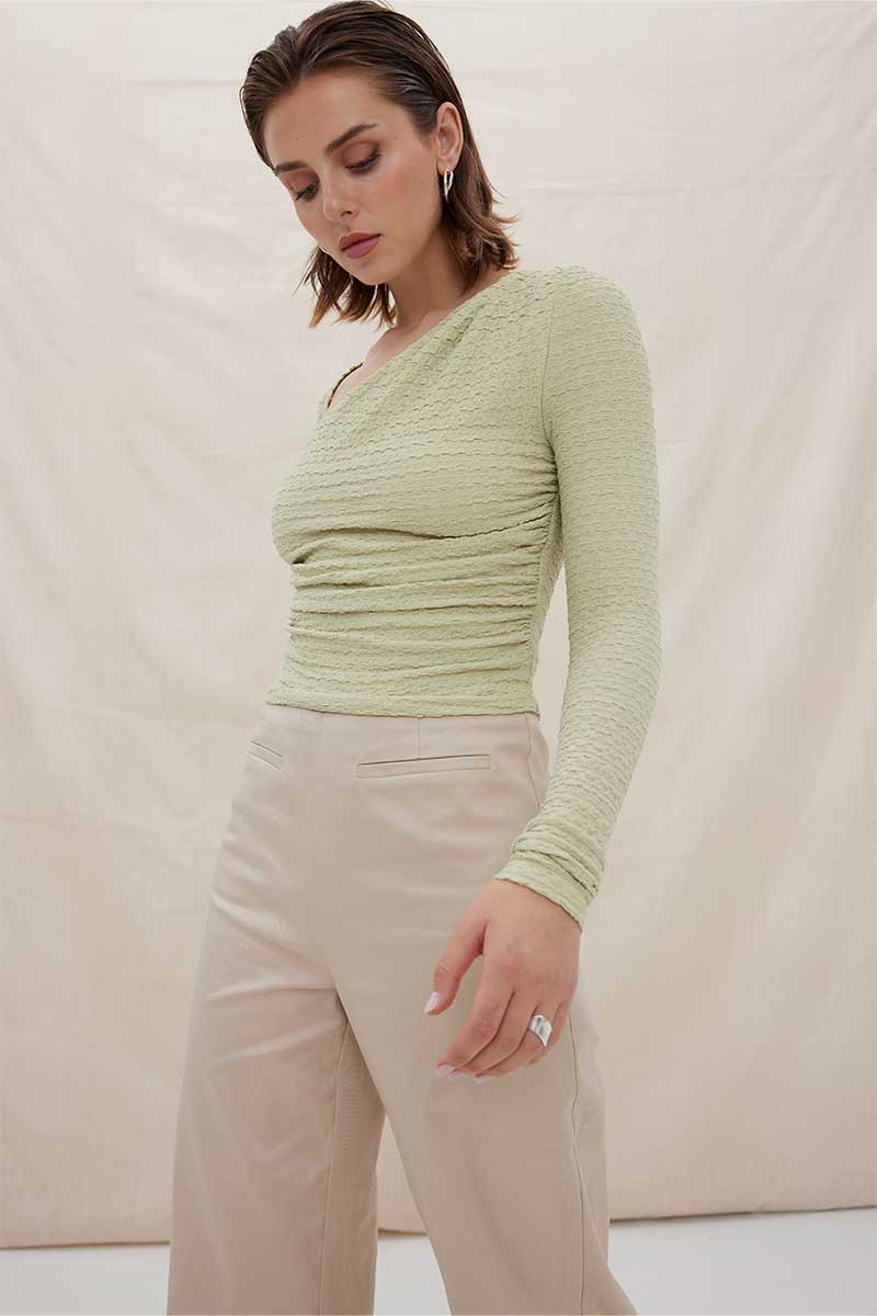 SOVERE / STUDIO - ECLIPSE TOP (ARTICHOKE) FINAL SALE - Image 5