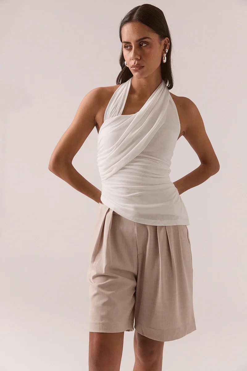 SOVERE STUDIO - ELVY TOP (CHALK)