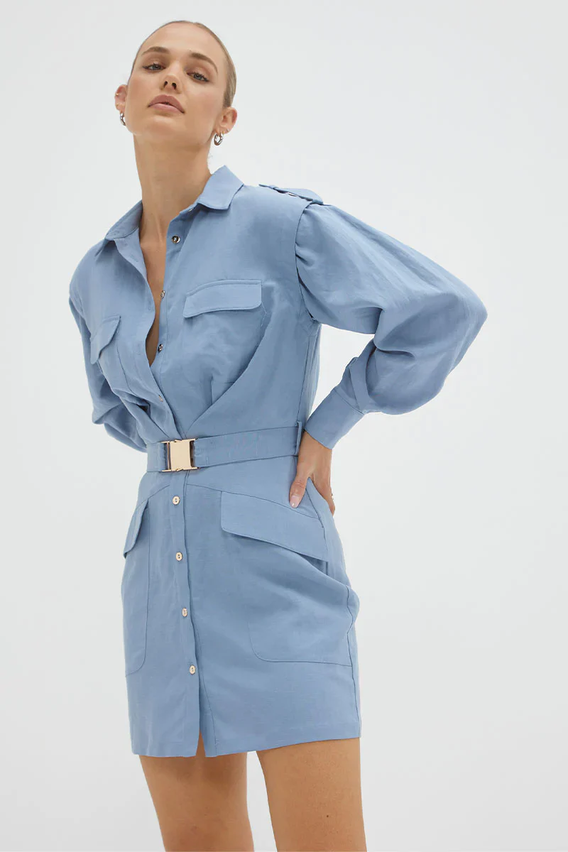 SOVERE / STUDIO - Nouvelle Cargo Dress (Blue Haze) - Image 4