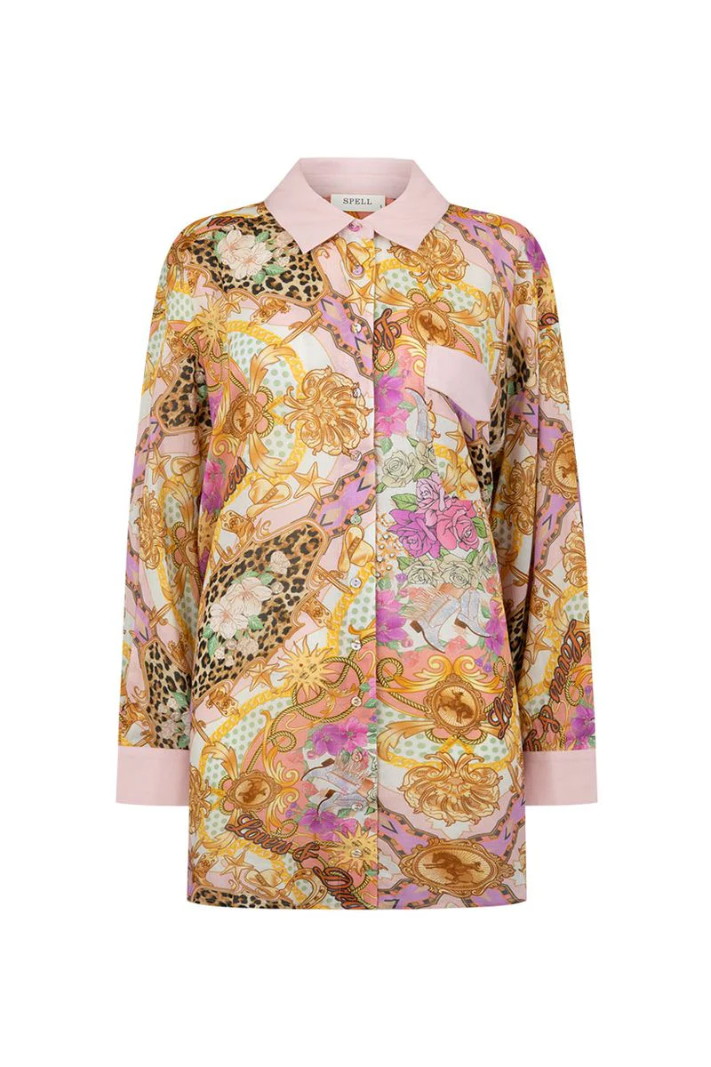SPELL - LOVERS AND DREAMERS SHIRT (CHAMPAGNE PEACH) - Image 9