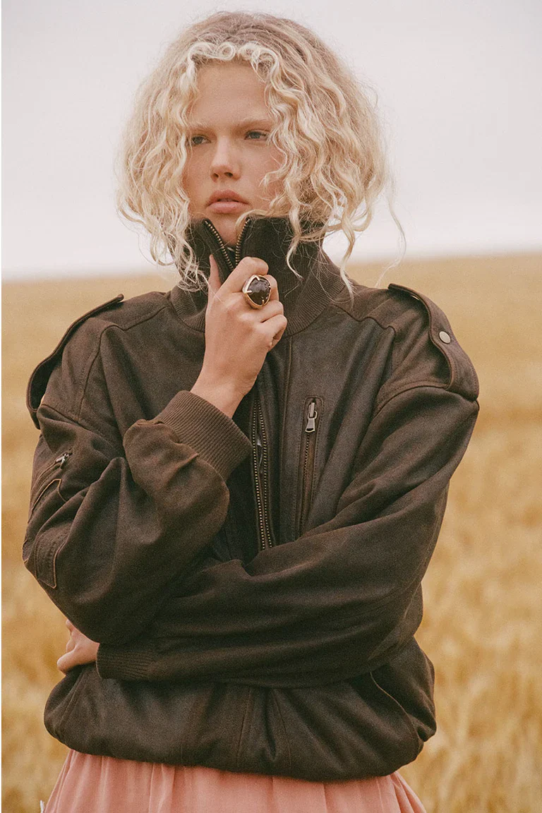 SPELL - FONTAINE LEATHER BOMBER - Image 2
