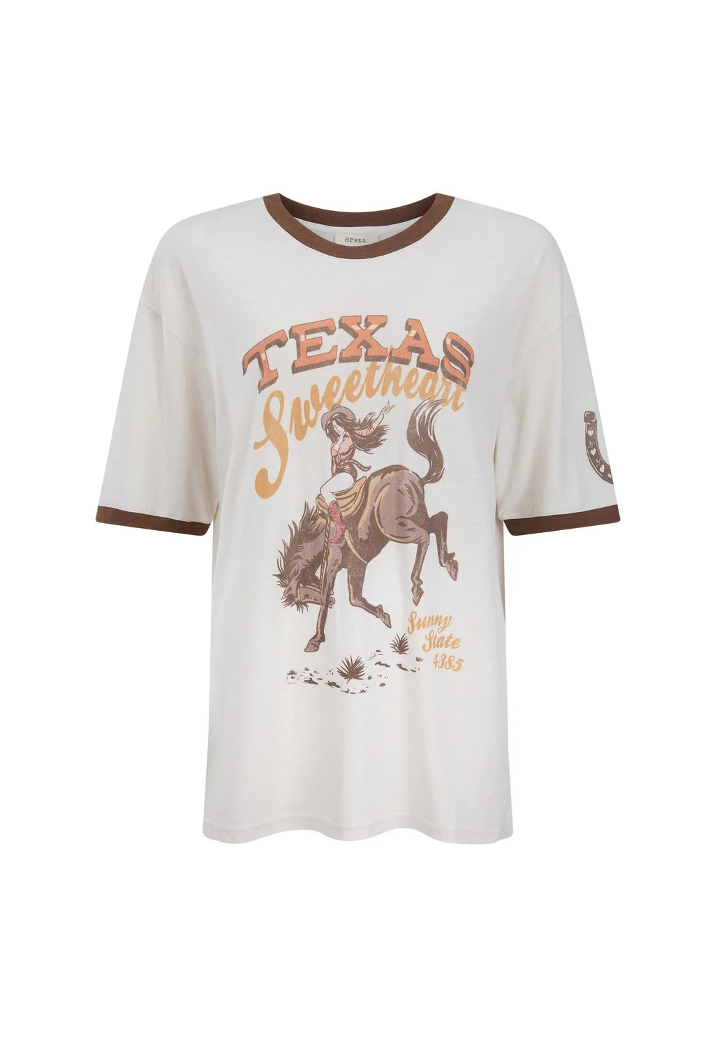SPELL - TEXAS SWEETHEART OVERSIZED TEE (VINTAGE CREAM) - Image 6