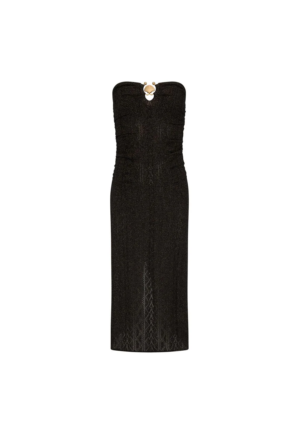 SPELL - THE MOSS KNIT MIDI DRESS (ONYX) - Image 7
