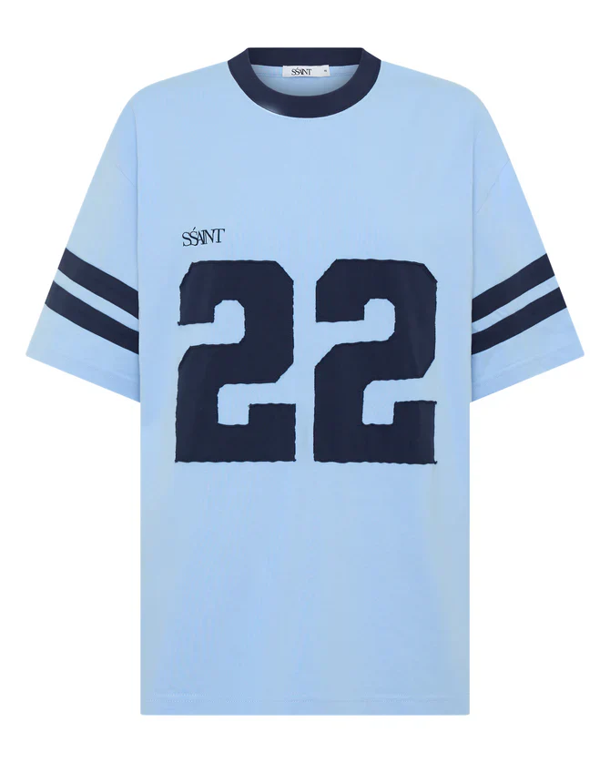 SSAINT - 22 MOTION TEE (POWDER BLUE & NAVY) - Image 8