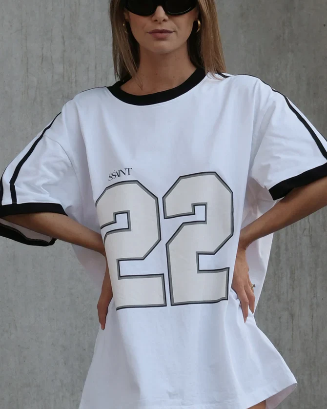 SSAINT - TWENTY TWO TEE (WHITE) - Image 4