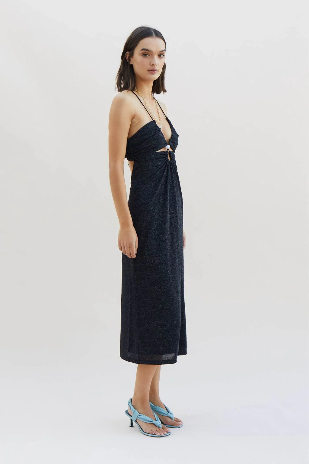 SUBOO - Asha Splice Slip Dress (Black) - Image 4