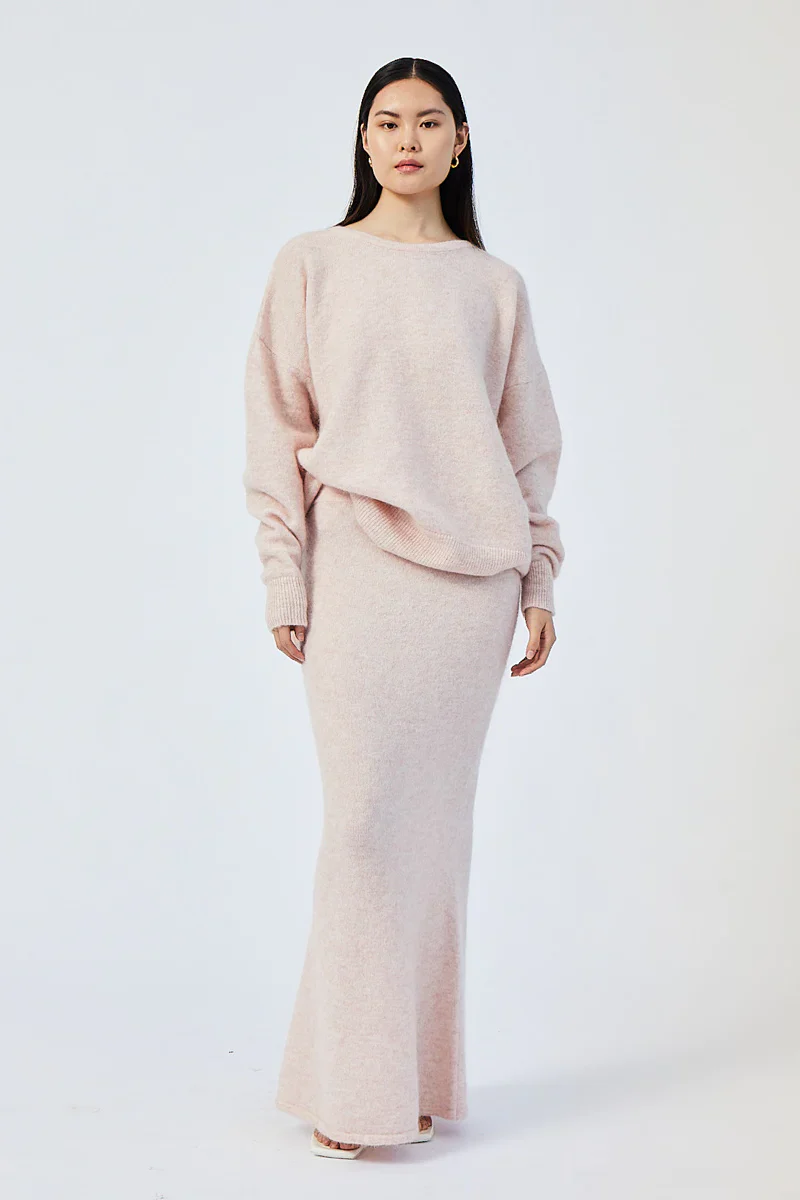 SUBOO - MOLLIE KNIT JUMPER (LIGHT PINK)