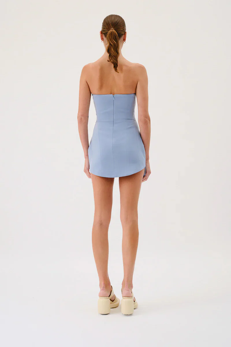 SUBOO - REMI CORSET MINI DRESS - BLUE - Image 2
