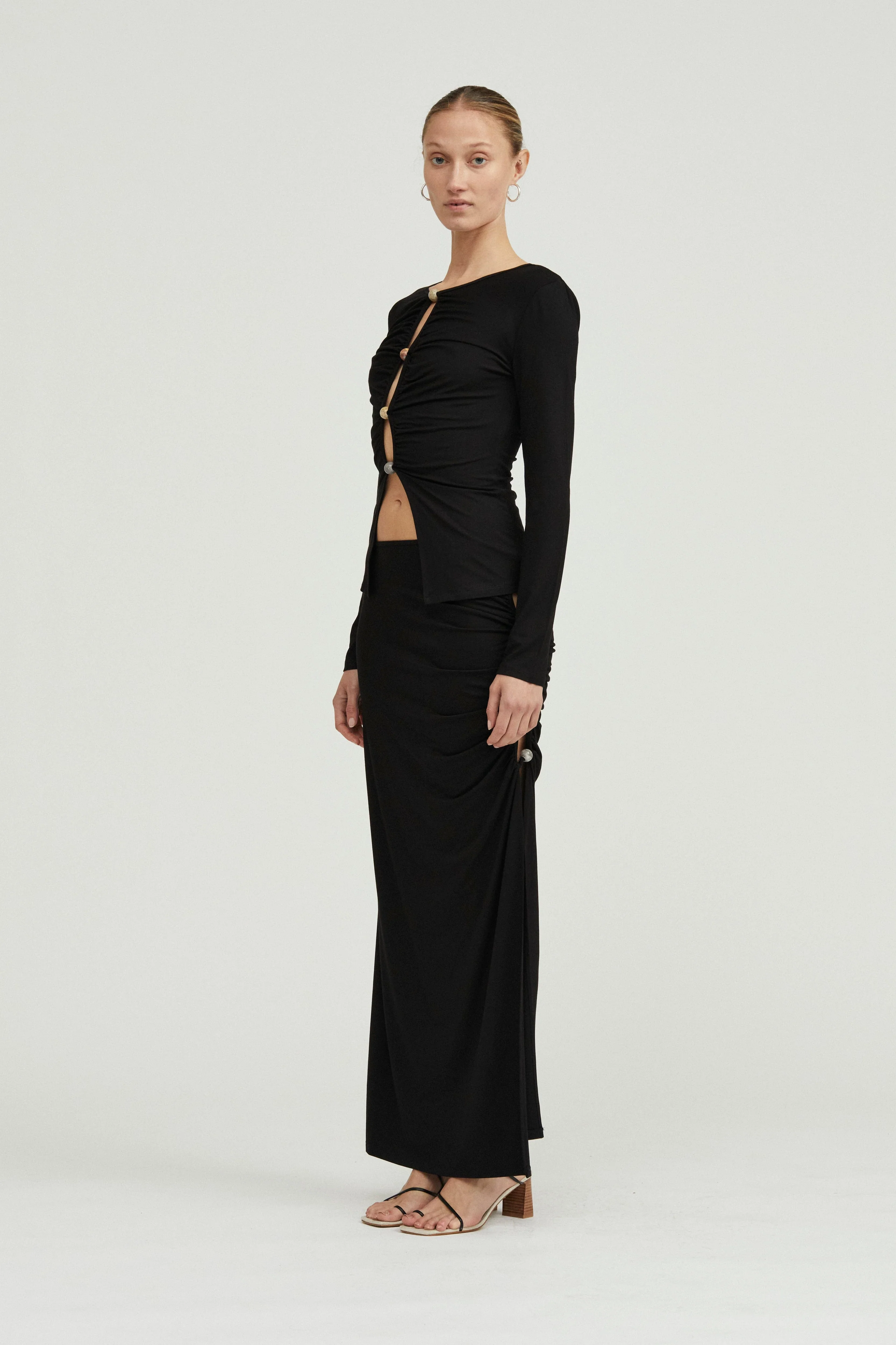 THIRD FORM - HIDDEN GEM LONG SLEEVE TOP (BLACK) - Image 4