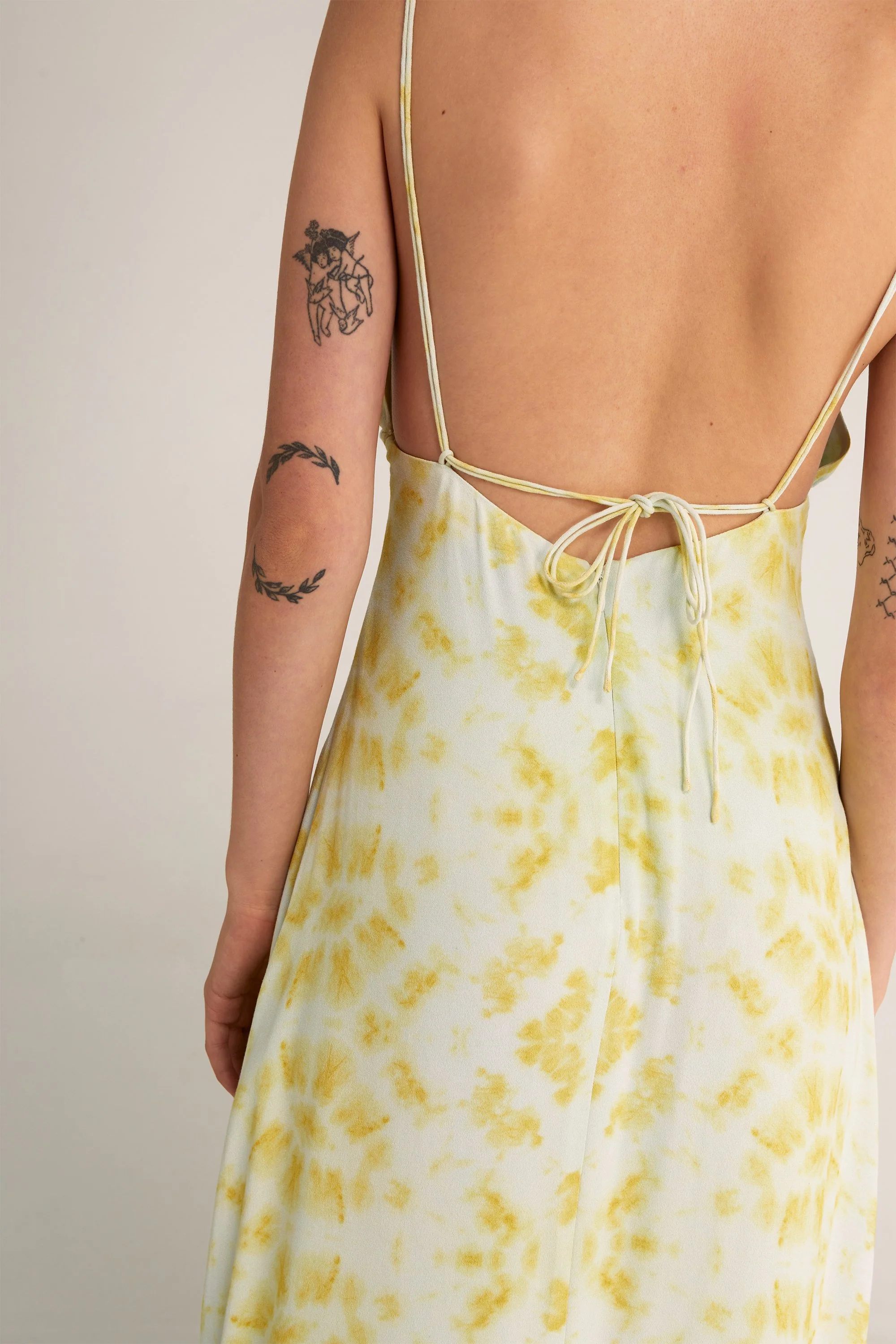 THIRD FORM - Ring Out Slip Dress (Tie Dye Yellow) - Image 4
